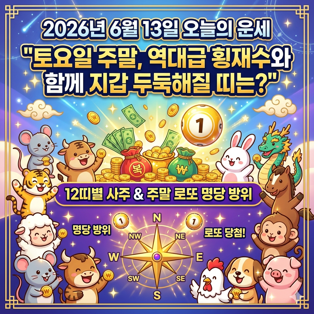 6월13일 오늘의 운세