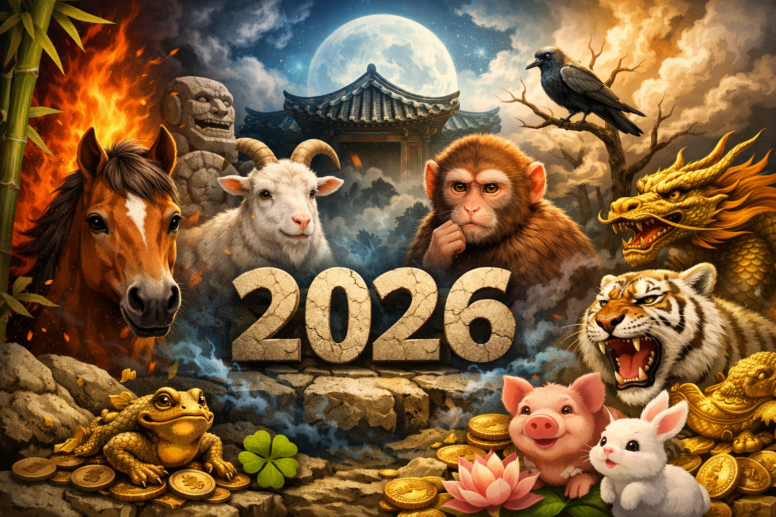 2026년 삼재띠 총정리|뜻부터 말띠·양띠·원숭이띠 주의사항, 잘 풀리는 띠까지 관련 사진
