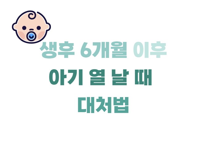 생후 6개월 이후 아기 열 날 때 대처법