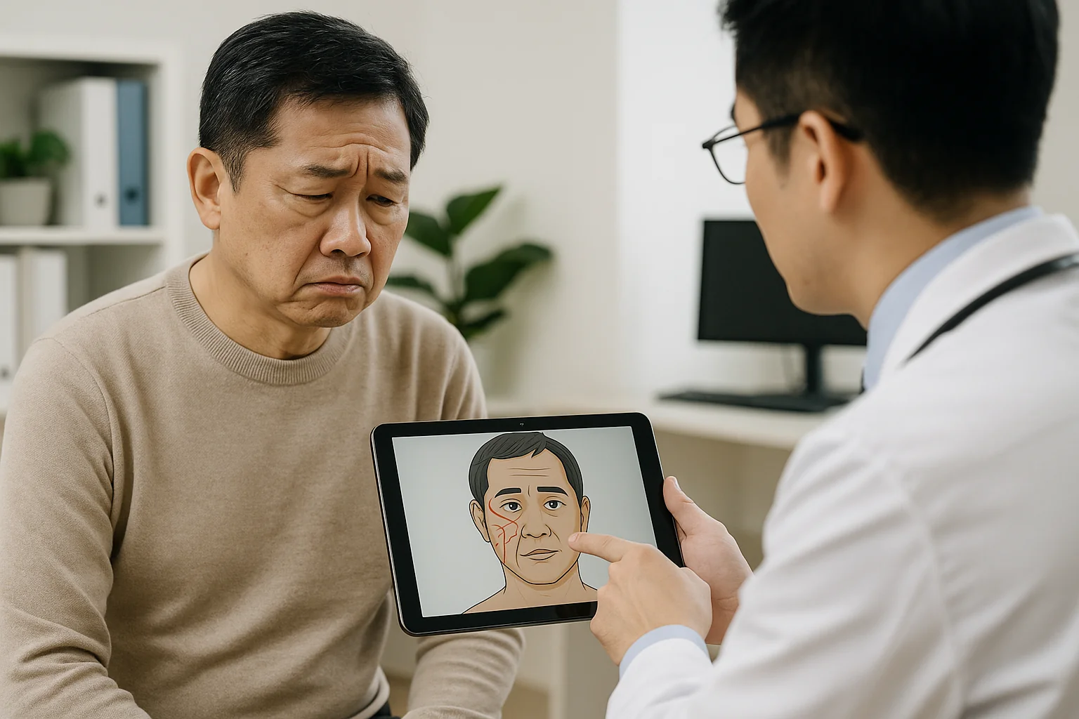 안면신경마비 전조증상