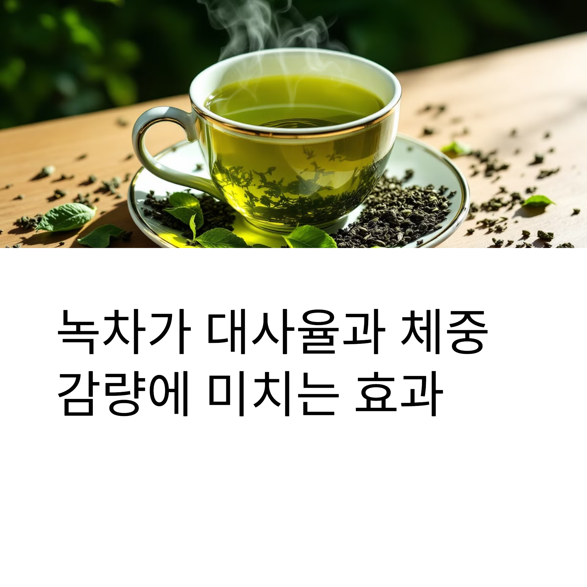 녹차는 대사율을 높이는 데 도움을 줄 수 있다? 녹차와 대사율: 체중 감량에 미치는 효과