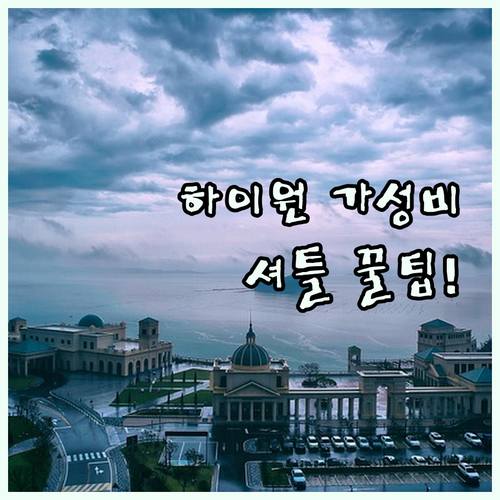 사북역 도착 후 셔틀버스로 이동하기 ..