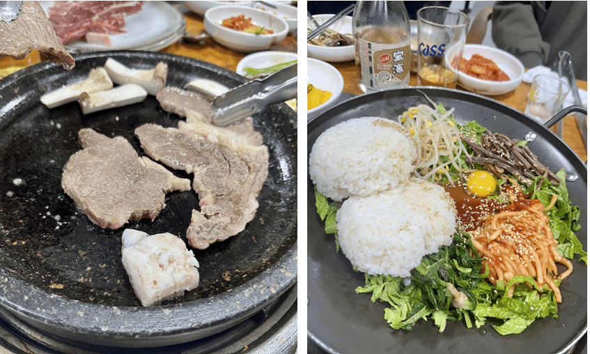 한우모듬구이-및-볶음밥