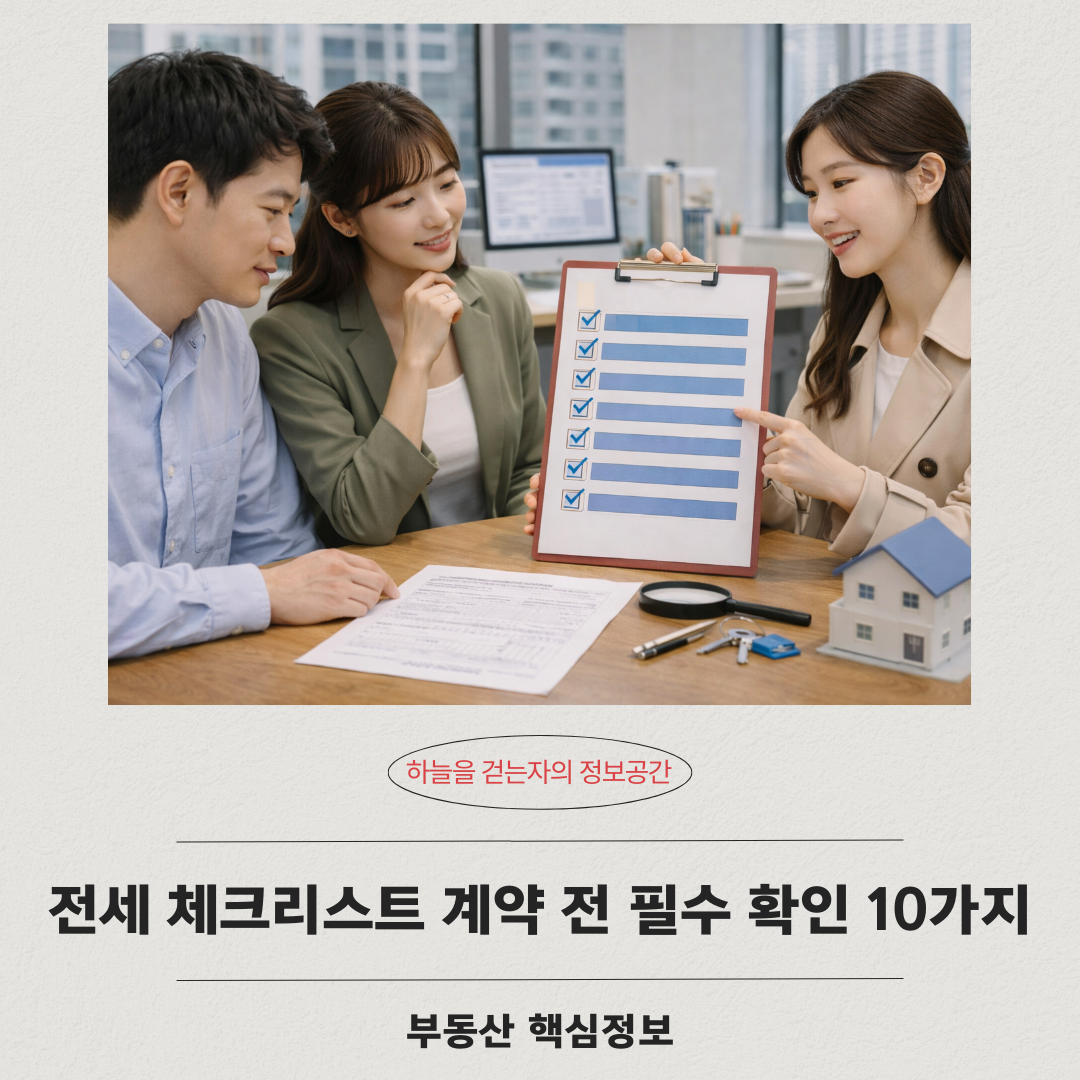 전세 체크리스트 계약 전 필수 확인 10가지