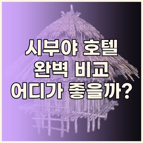 시부야 호텔 완벽 분석 도큐 레이,