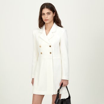 산드로 22FW 20 더블 버튼 점프수트 SAW72N2