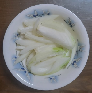 양파 손질