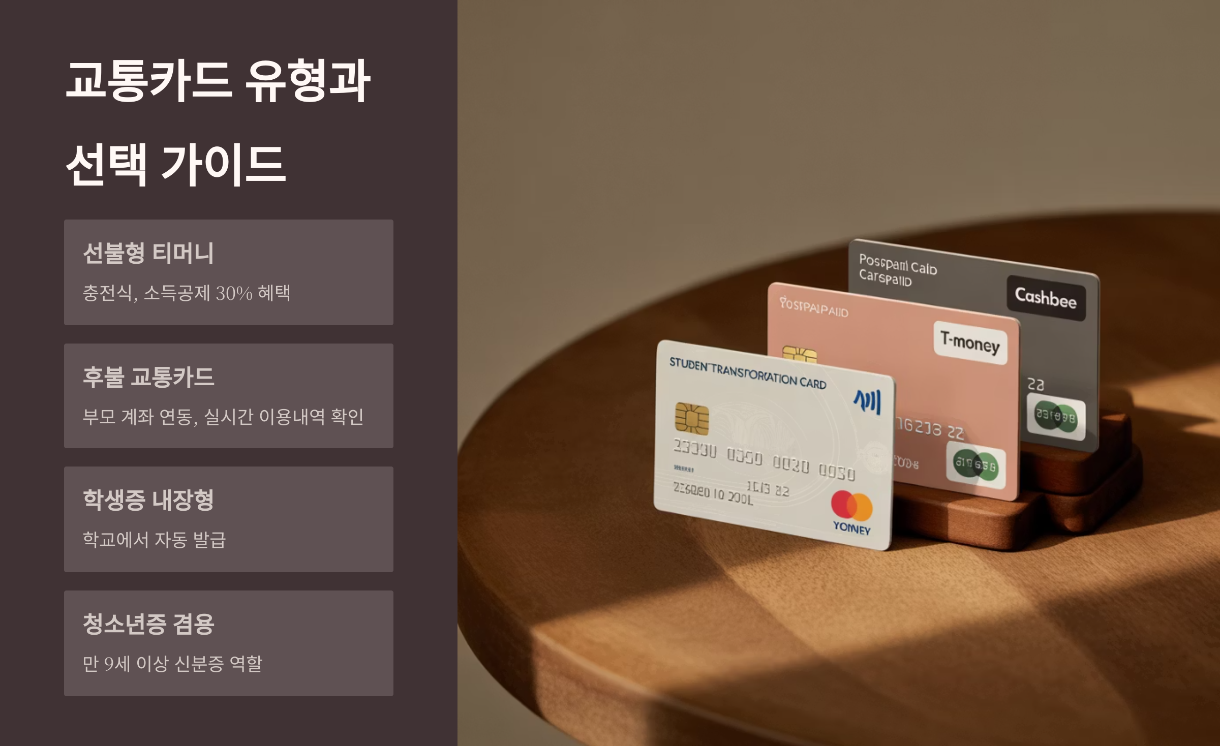 교통카드 등록 방법