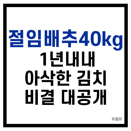 절임배추40kg