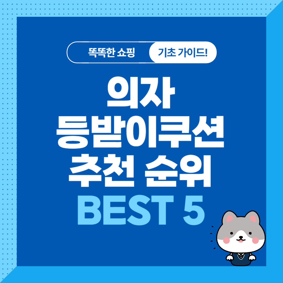 편안한 의자 등받이쿠션 추천 순위 비교