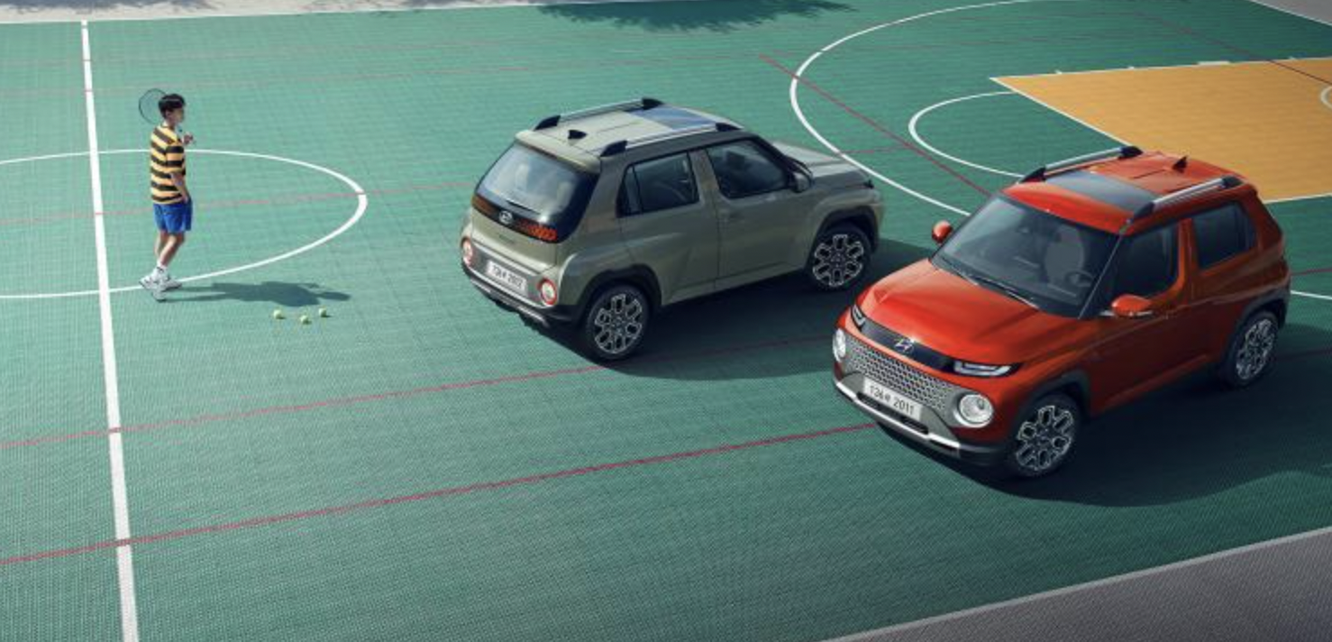 이 사진은 현대자동차에서 출시한 캐스퍼의 사진입니다