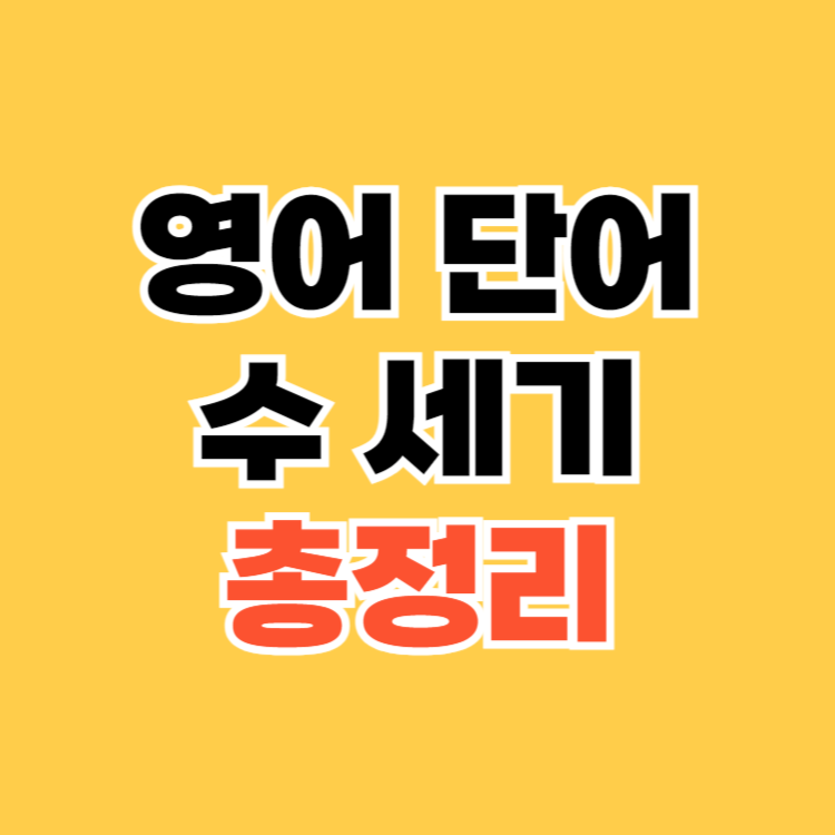 영어 단어 수 세기