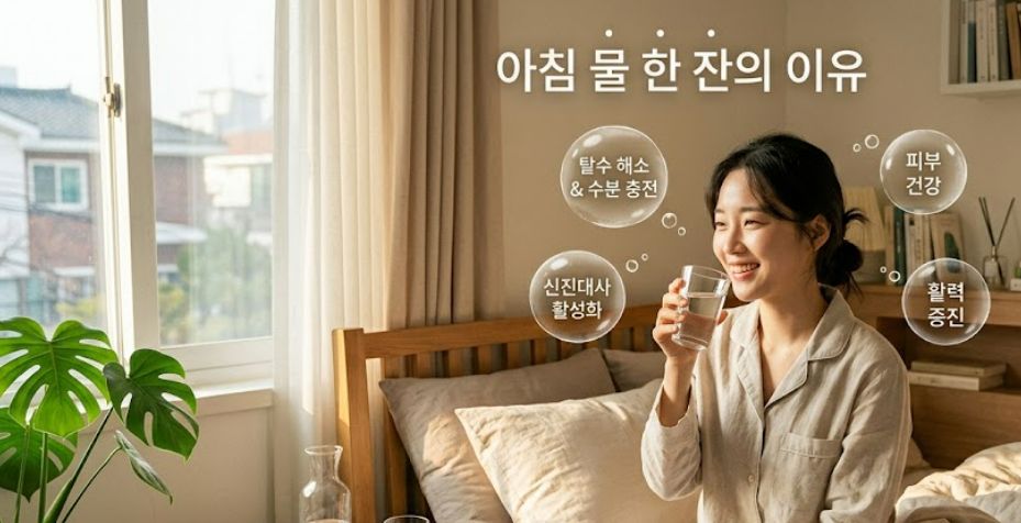 아침 물 한잔