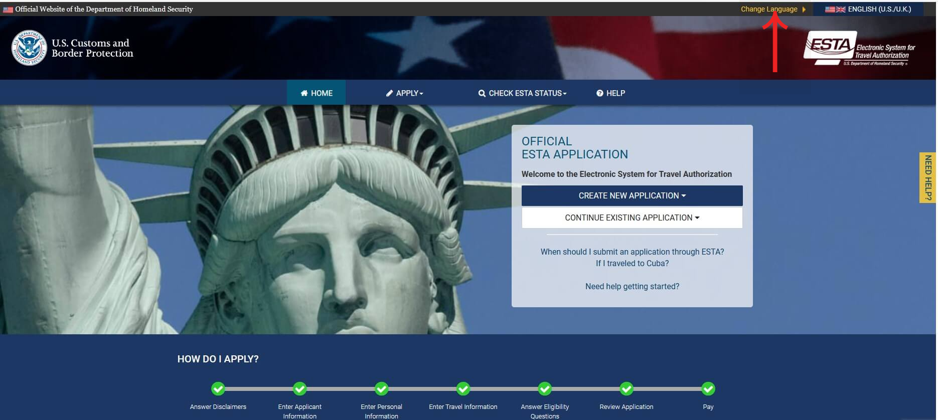 ESTA-공식-사이트