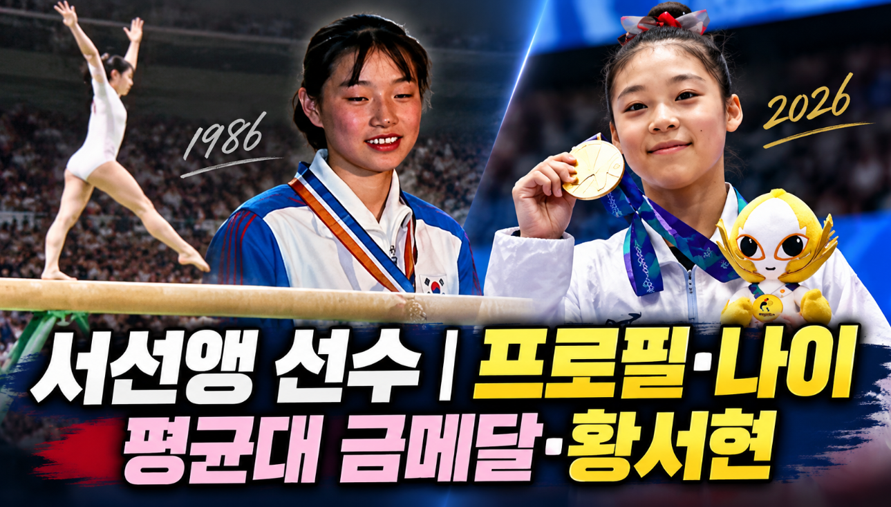서선앵 선수|프로필·나이·근황·황서현·평균대 금메달
