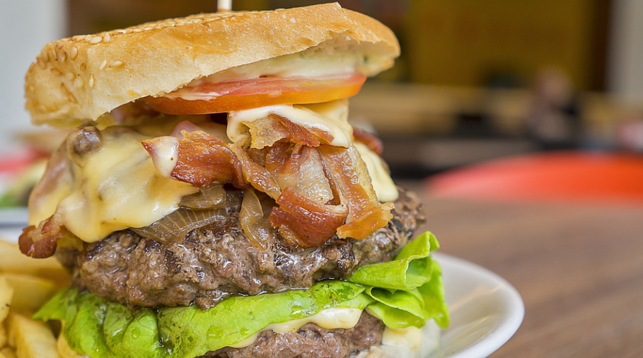 콜레스테롤 수치를 높이는 음식인 햄버거