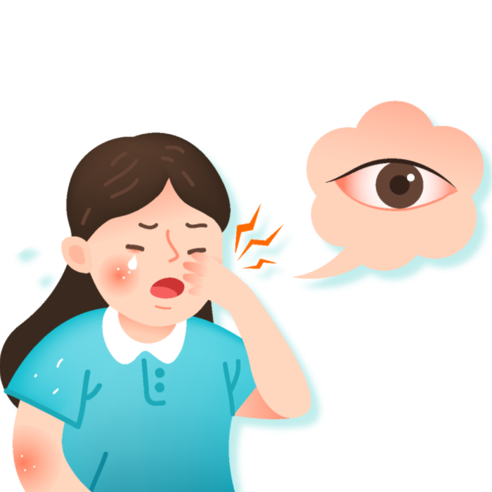 눈실핏줄터짐-눈