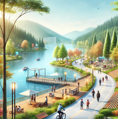 파주 운정호수공원 사진