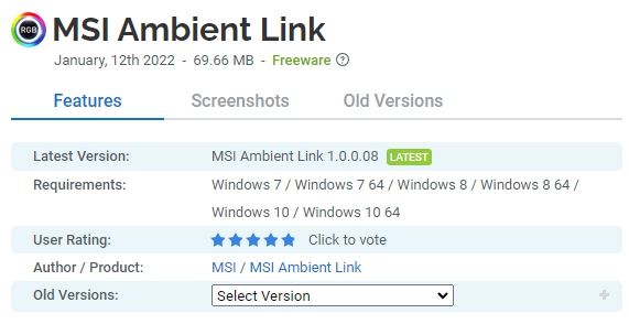 MSI-Ambient-Link