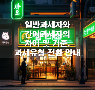 일반과세자와 간이과세자의 차이 및 기준, 과세유형 전환 안내