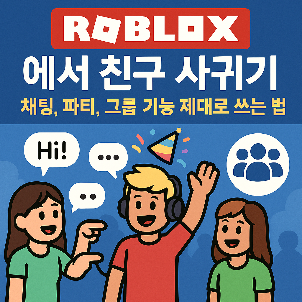 로블록스에서 친구 사귀기: 채팅, 파티, 그룹 기능 제대로 쓰는 법