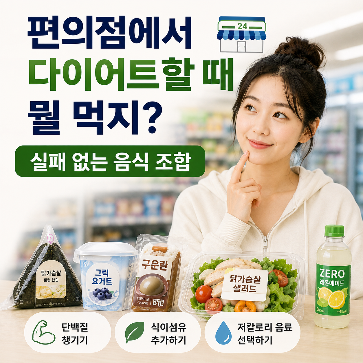 편의점에서 다이어트할 때 뭘 먹지?