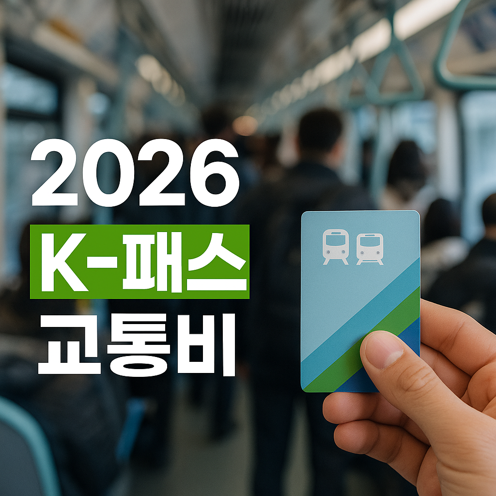 2026 K-패스 교통비 환급 얼마나 받을까? 대상·혜택 총정리