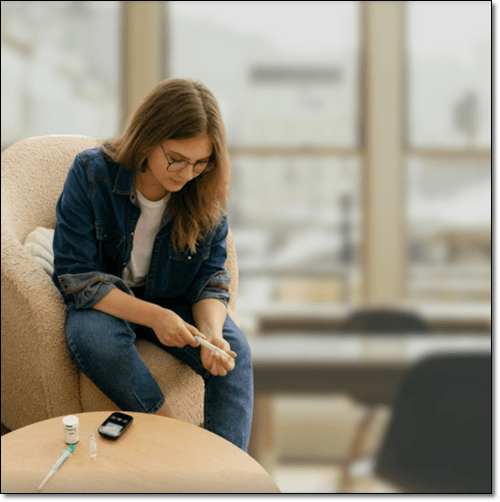 당뇨병이 있는 여성