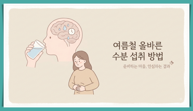 여름철 수분 섭취 팁