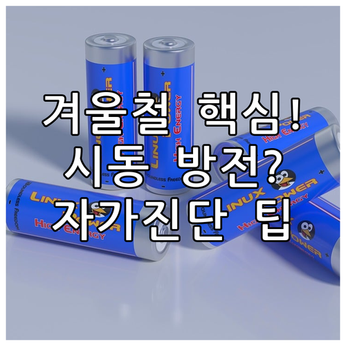 내 차 시동 지연 원인 분석: 혹한기..