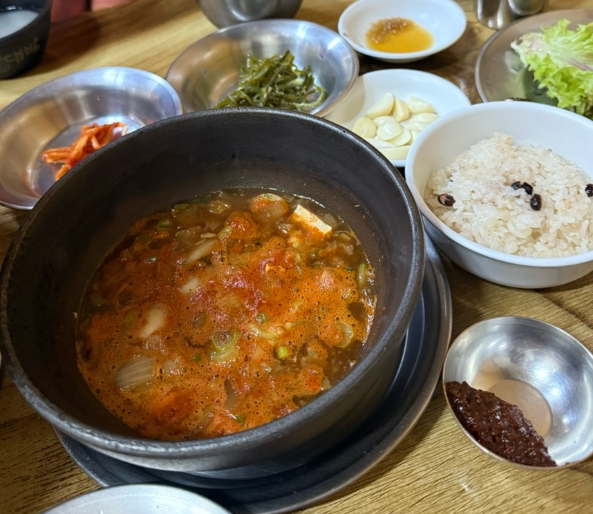 통일집 찰밥