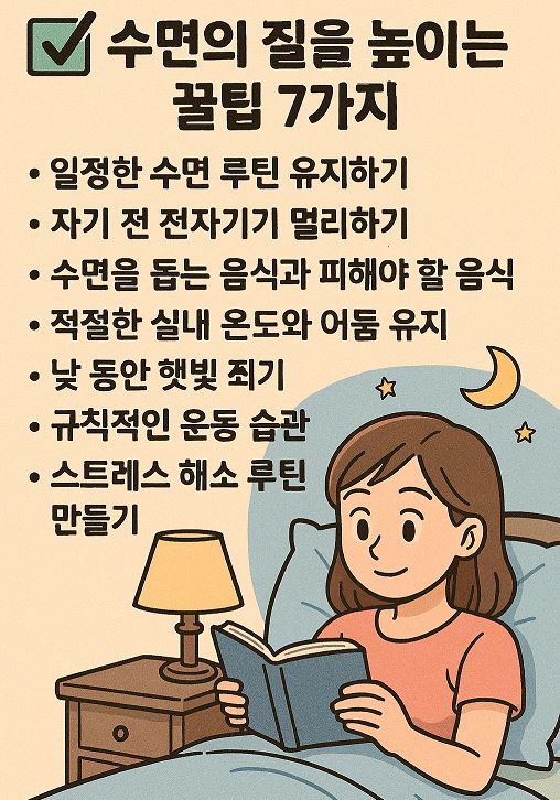 수면의 질을 높이는 꿀팁
