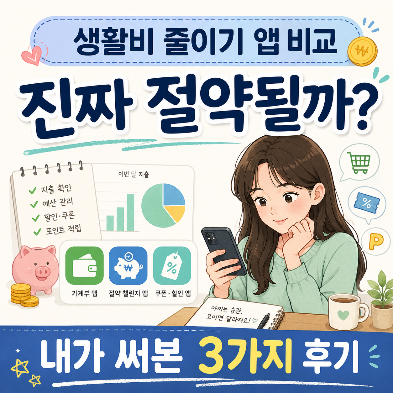 생활비 줄이기 앱 3가지 카카오페이 굿딜 토스프라임 네이버멤버십 비교 썸네일 이미지