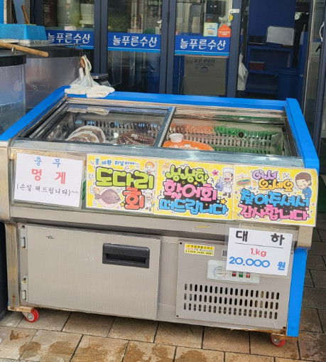 6시내고향 하남덕풍시장 오징어물회 도다리물회