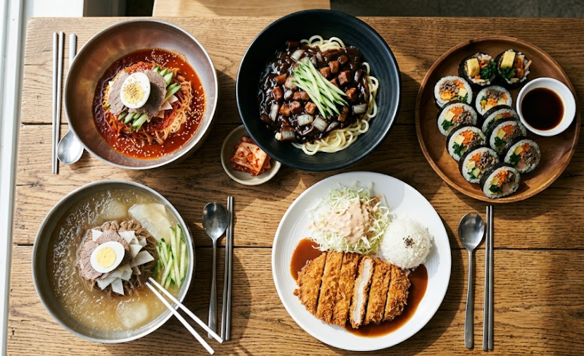 혈당 스파이크를 올리는 점심 메뉴 TOP 5 예시, 비빔.물냉면, 돈가스, 간짜장, 김밥)