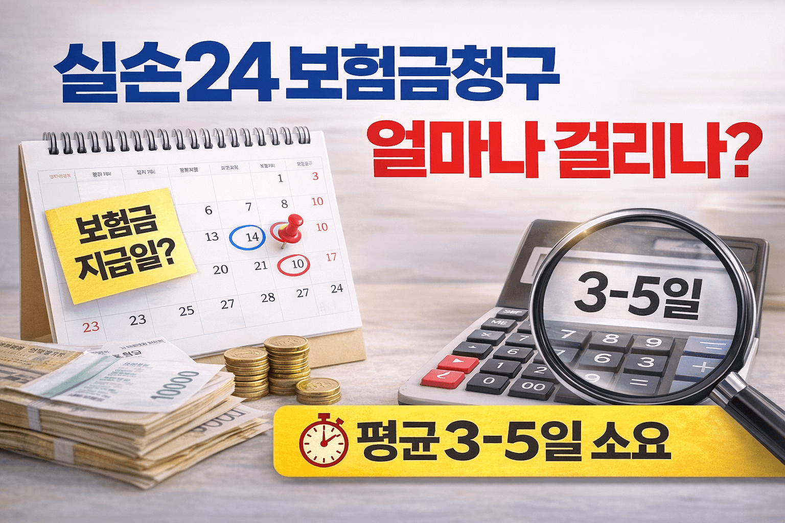실손24 보험금청구 얼마나 걸리나?
