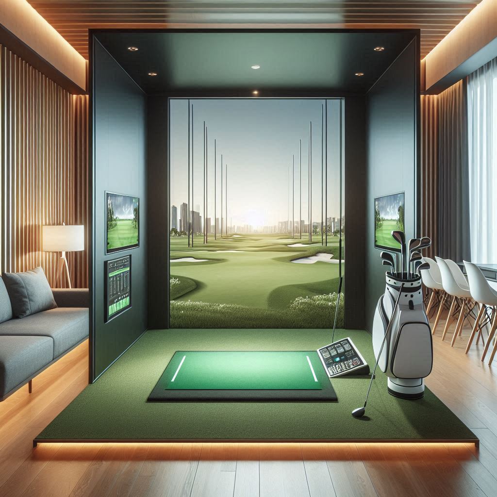 스크린골프장 배경