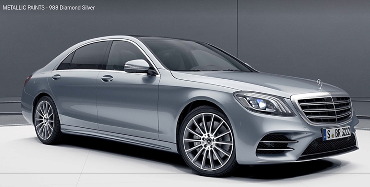 Diamond Silver( 색상코드 : 988) 벤츠 S 클래스 Diamond Silver( 색상코드 : 988)