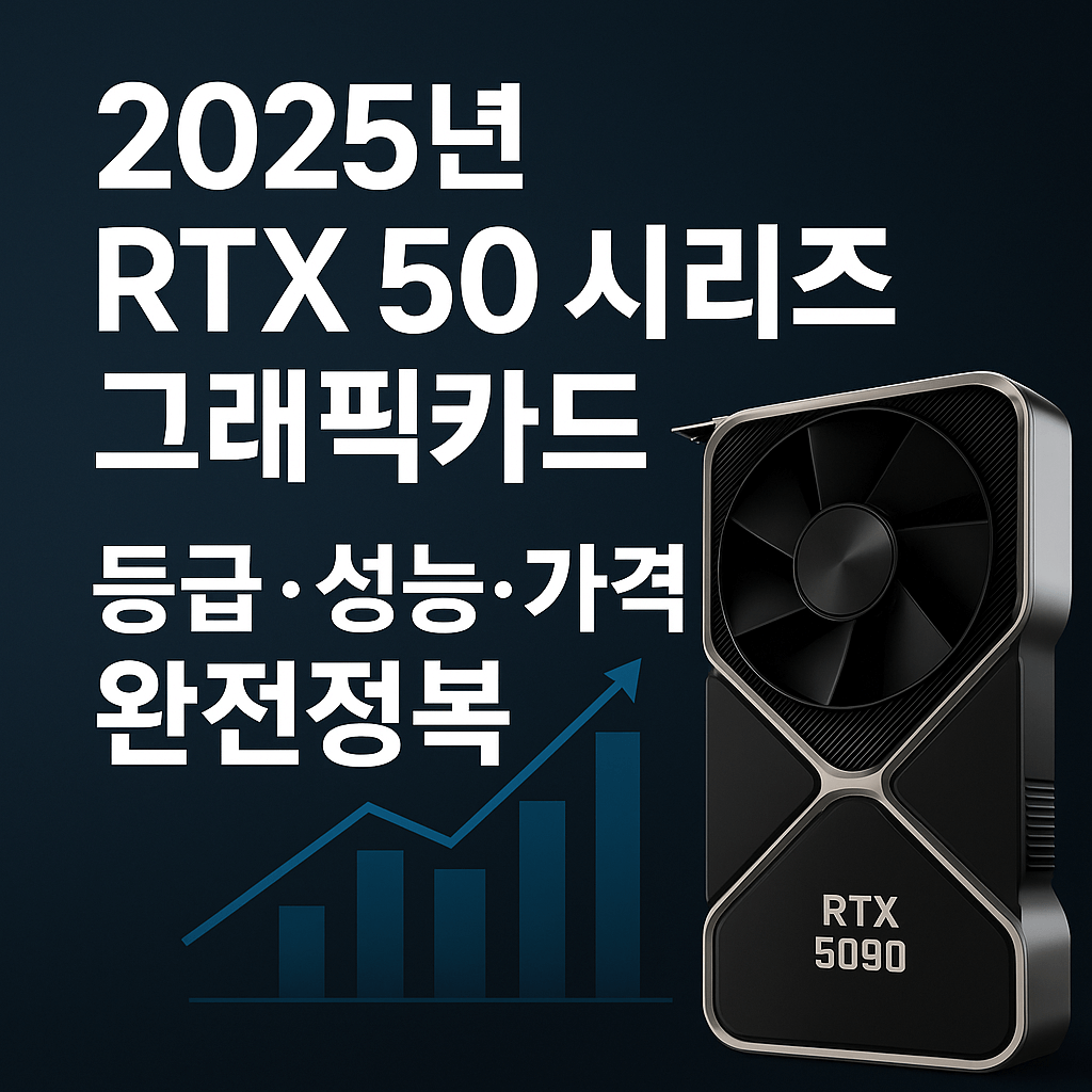 2025년 RTX 50 시리즈 그래픽카드, 등급&middot;성능&middot;가격 완전정복