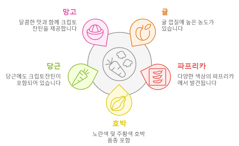 크립토잔틴이 함유된 음식