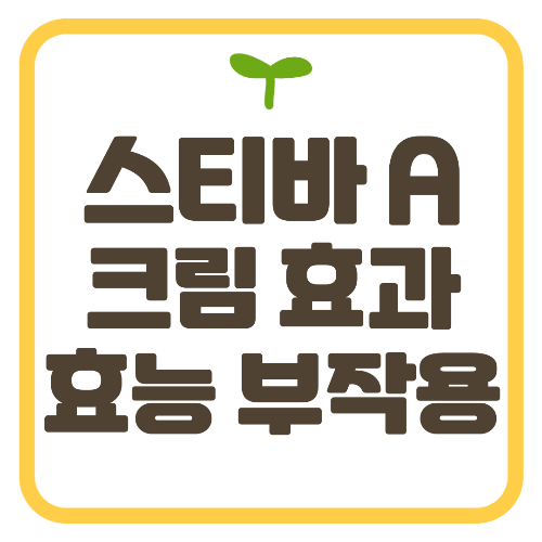 스티바 A 크림 효과 효능 부작용