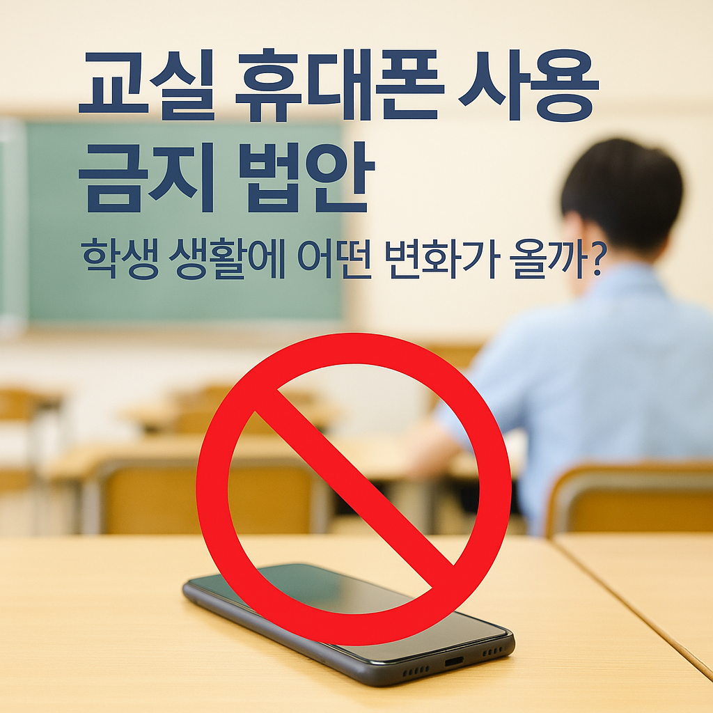 교실 휴대폰 사용 금지 법안, 학생 생활에 어떤 변화가 올까?