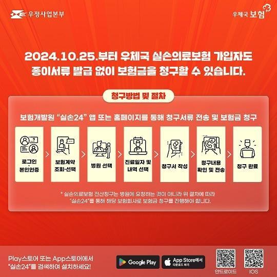 우체국 보험 보험금청구