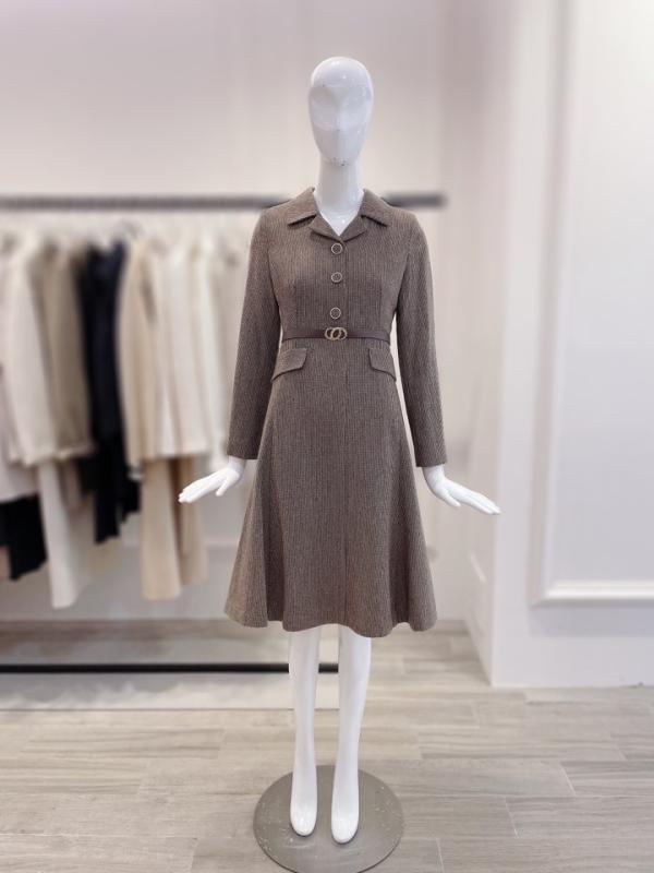 JJ지고트 브이넥 카라 버튼 울 원피스 GMBM0OP 91