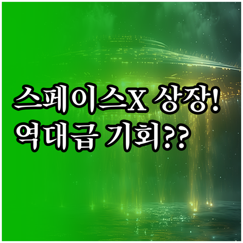 우주 산업 대장주 스페이스엑스 예상 ..