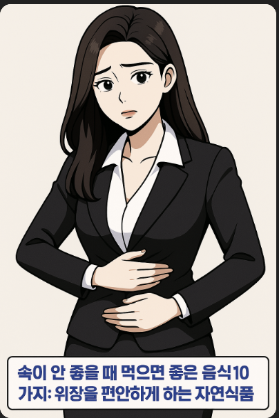 속이 안 좋을 때 먹으면 좋은 음식 10가지, 위장을 편안하게 하는 자연식품