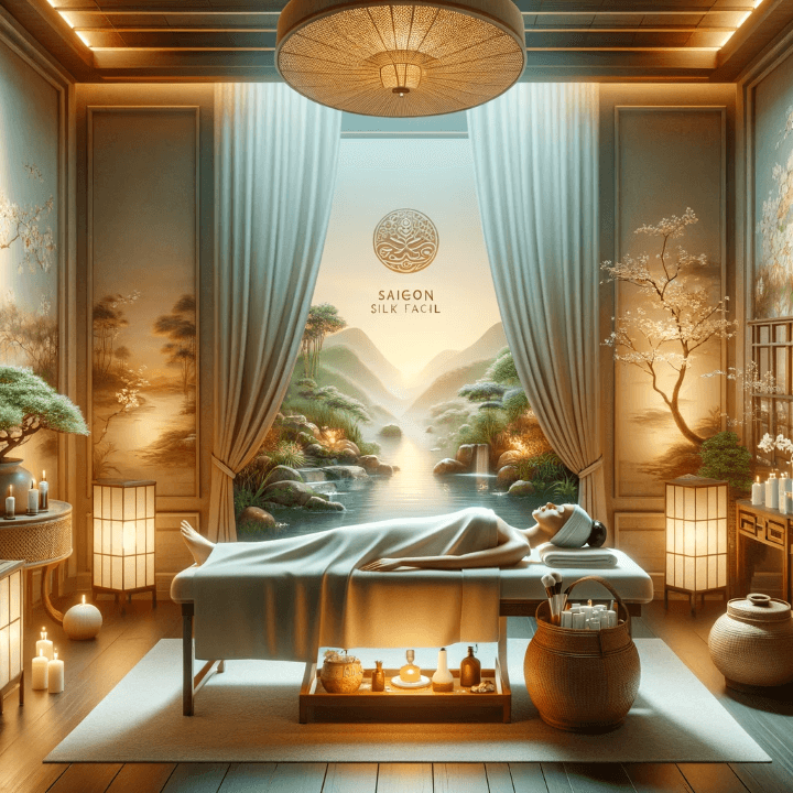 호치민 다리미 스파 핫하다 못해 너무 시원하다! - 2. 다미리 스파의 독특한 서비스와 치료법 - 2.5 전문 미용 트리트먼트 - ① 사이공 실크 페이셜 사이공 실크 페이셜