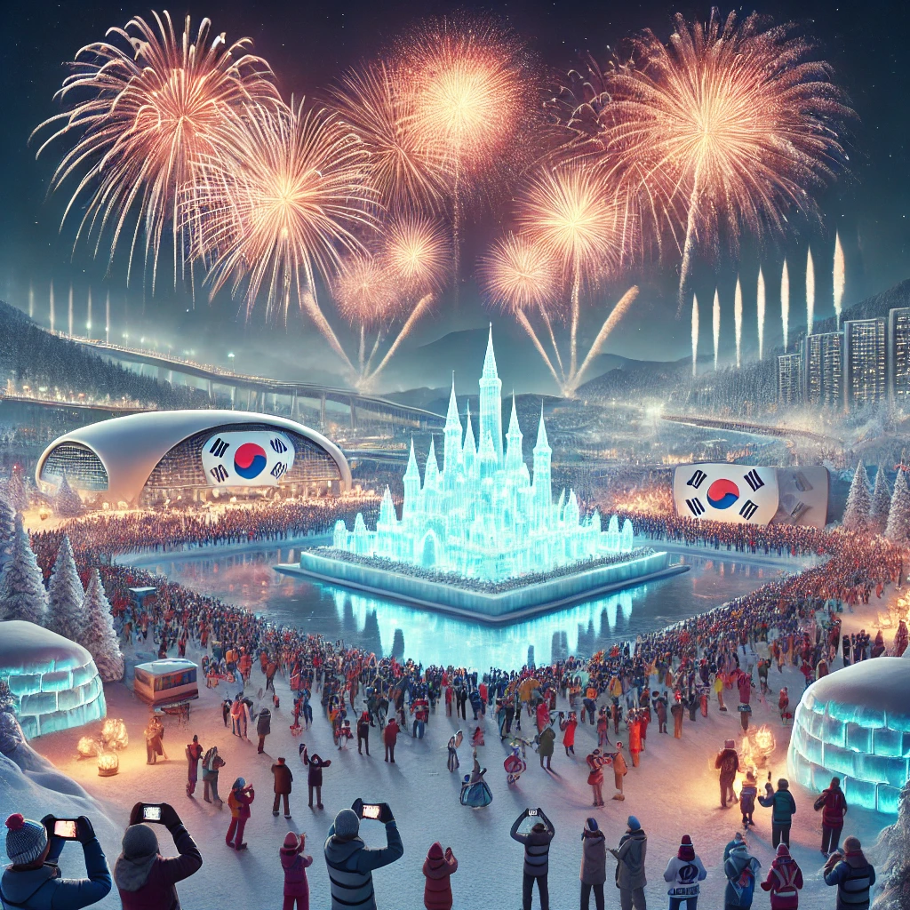 평창 송어축제 그림