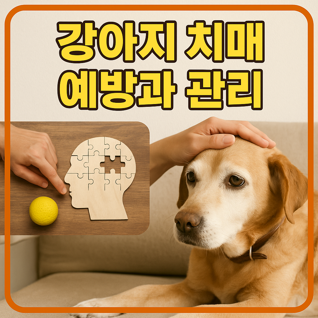 강아지 치매 예방과 관리