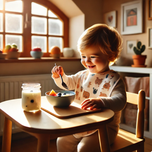 유아ㅏ 아침 먹는 사진